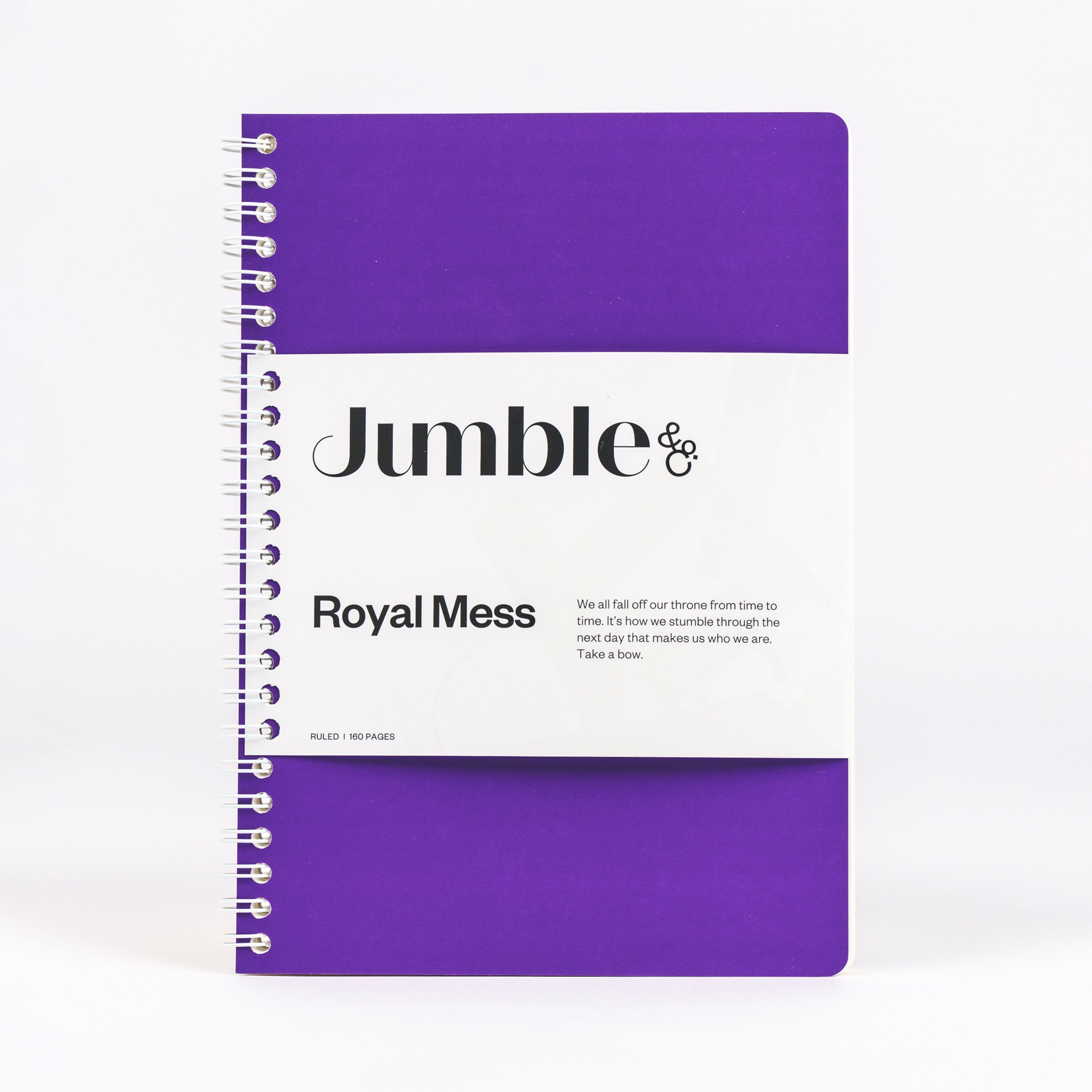 Convo Wiro Bound Ruled Notebook - Royal Mess Purple