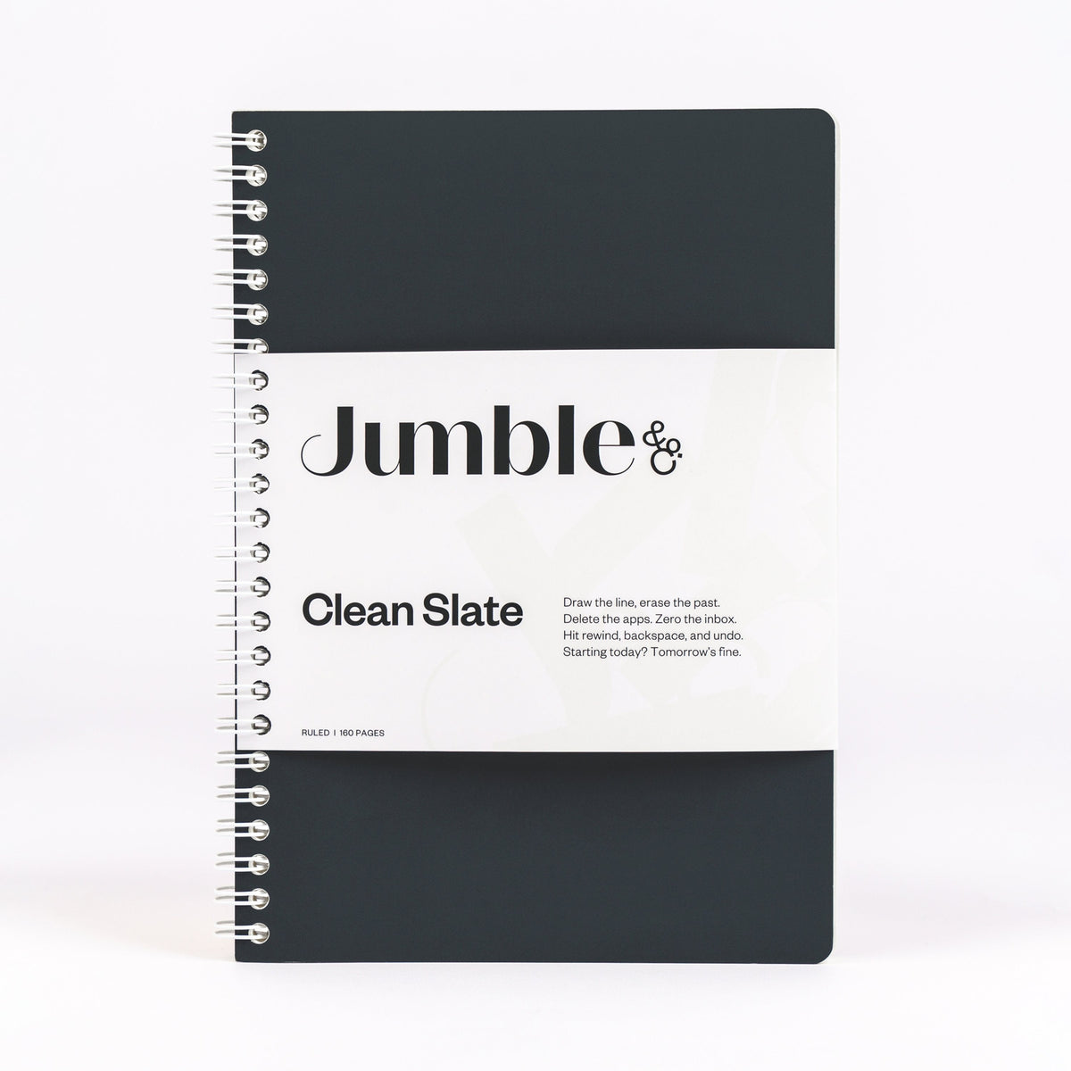 Convo Wiro Bound Ruled Notebook - Clean Slate Black