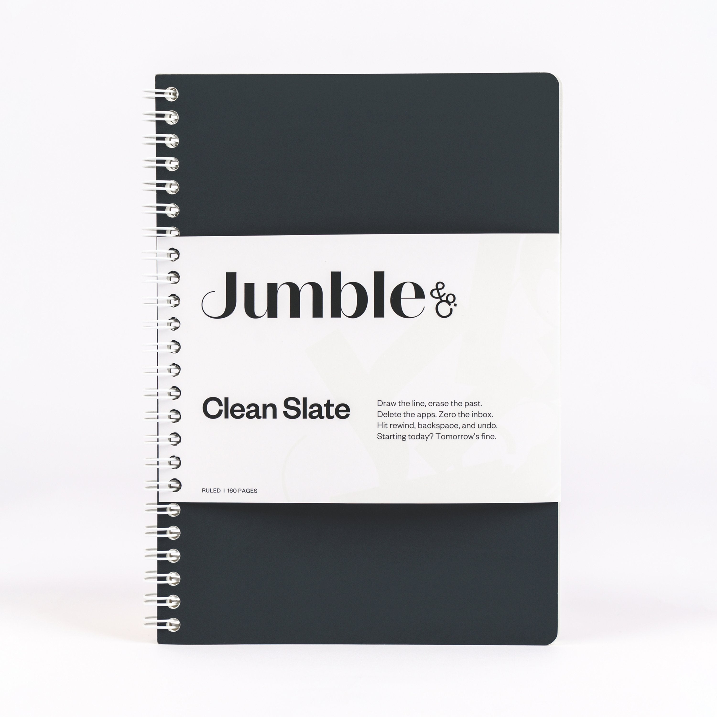 Convo Wiro Bound Ruled Notebook - Clean Slate Black