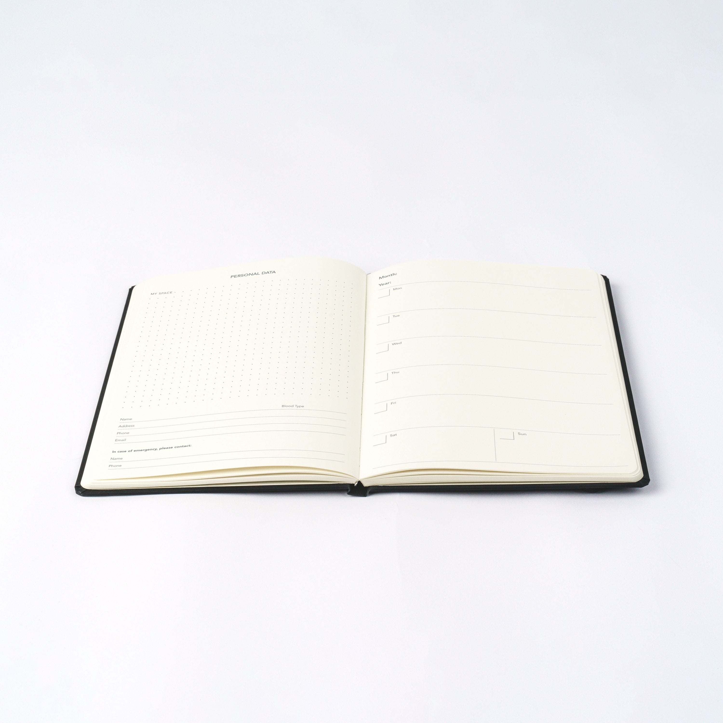 Moodler A5 Week to View Undated Diary
