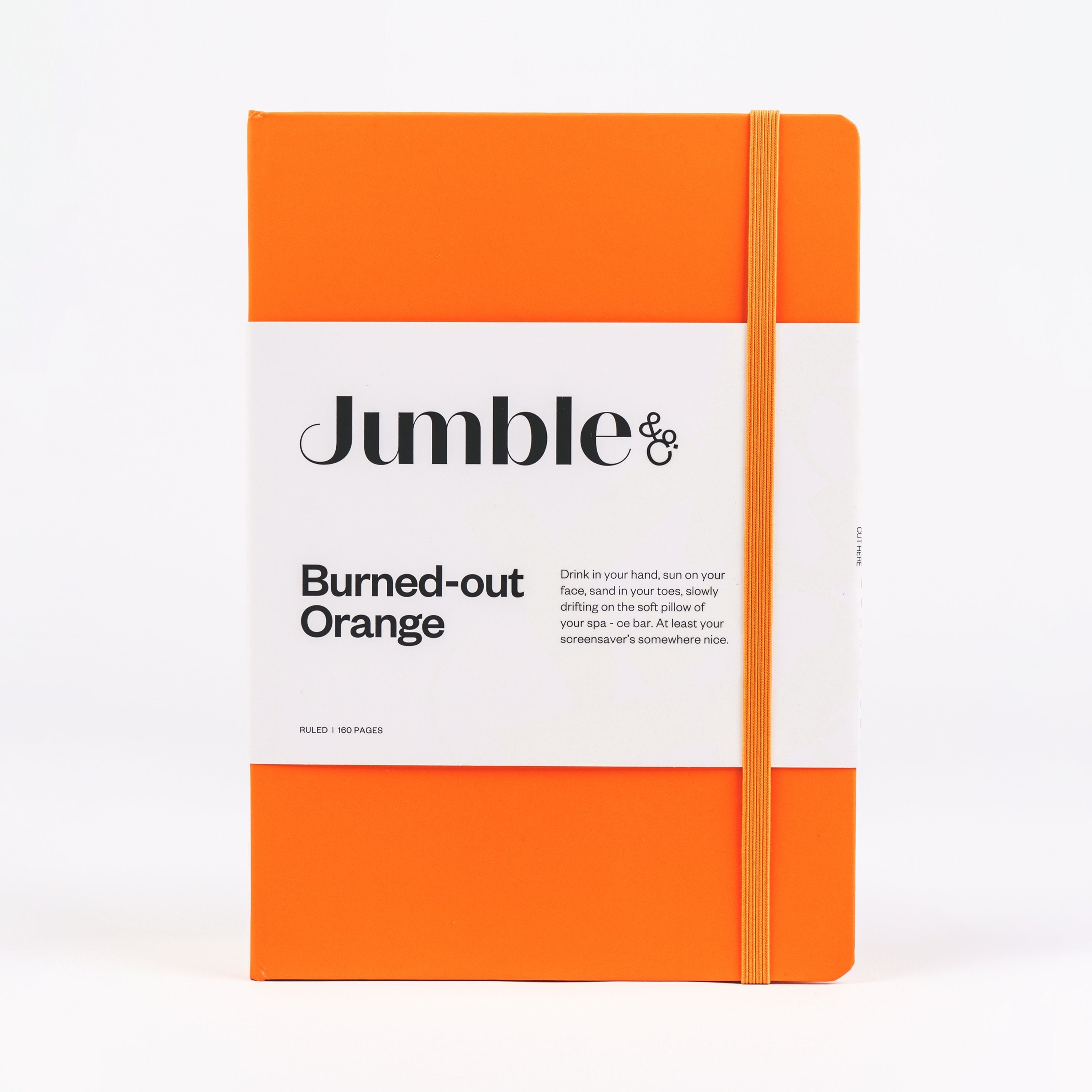 Moodler Ruled Notebook - Burned Out Orange