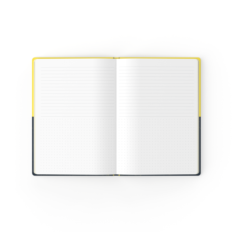Jumble & Co. - Method & Magic Split Notebook, A5 - Yellow