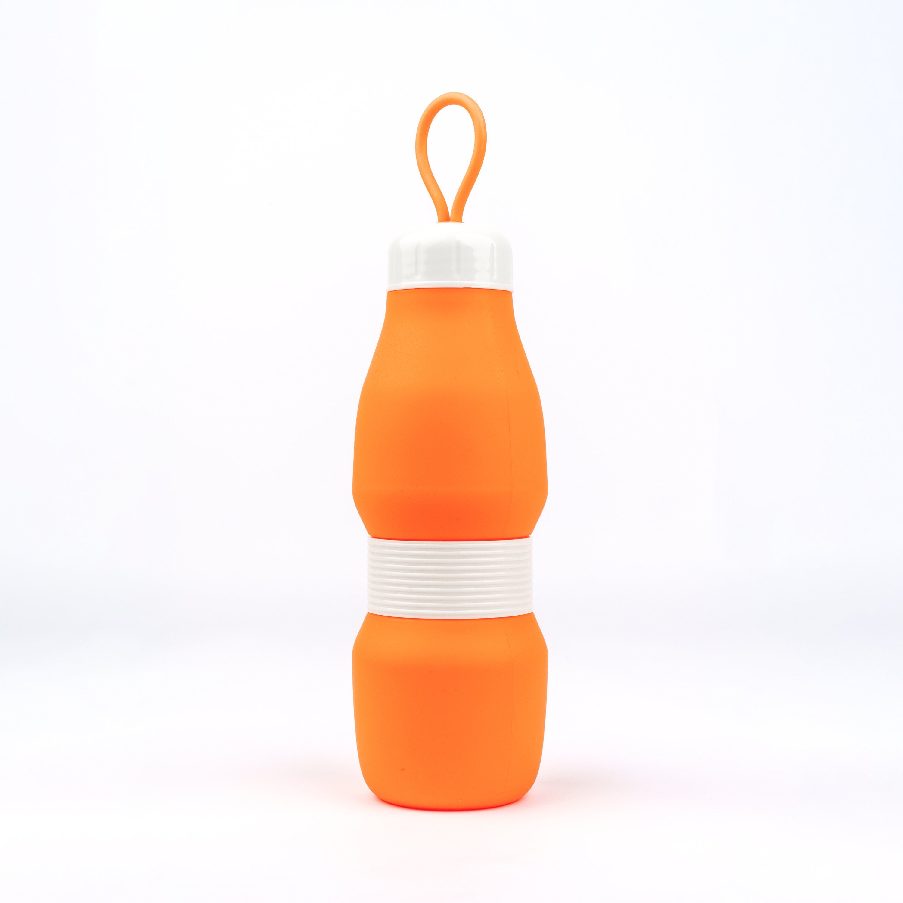 Whippy Collapsible Silicone Bottle 520ml - Burned Out Orange