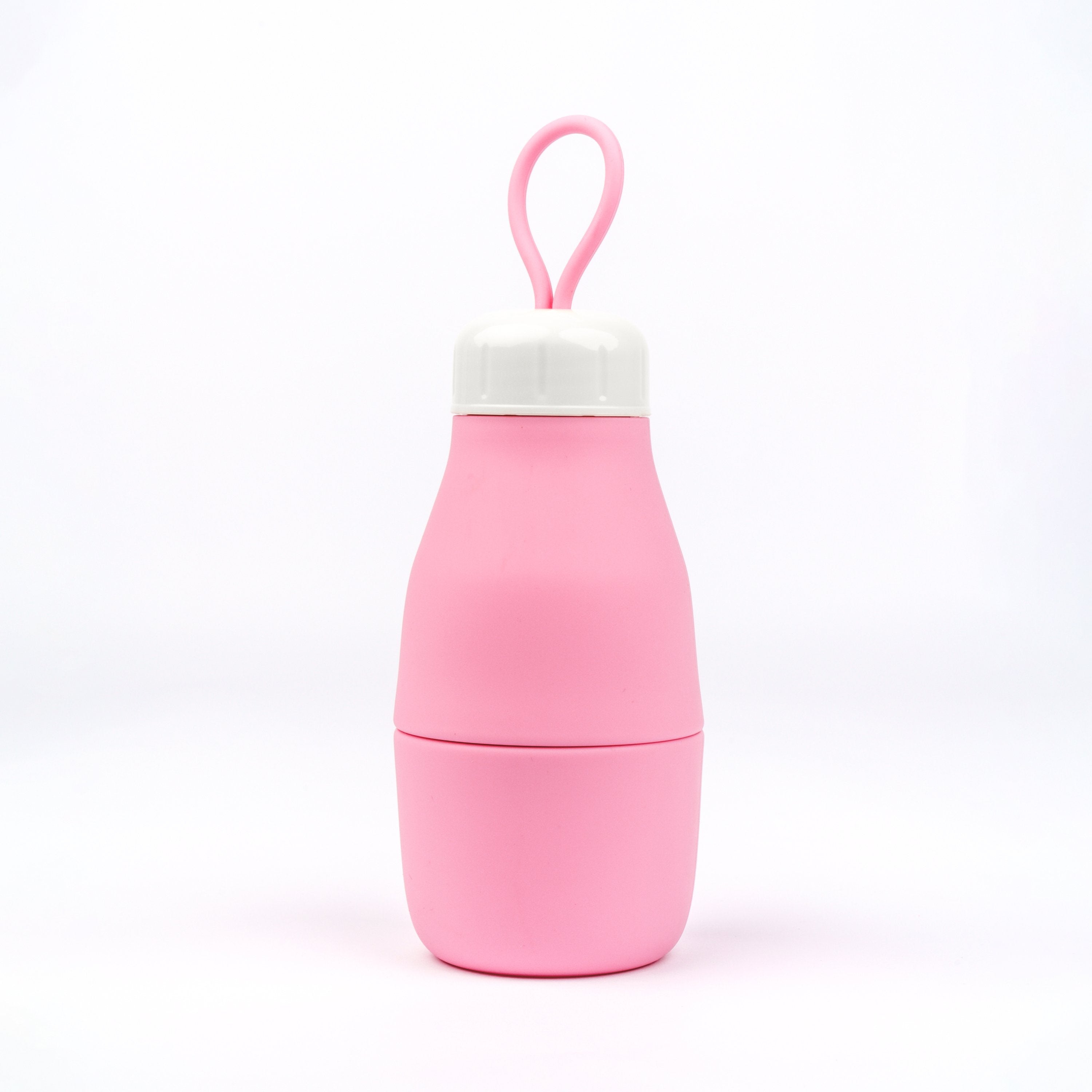 Whippy Collapsible Silicone Bottle 520ml - Rose-Tined Pink