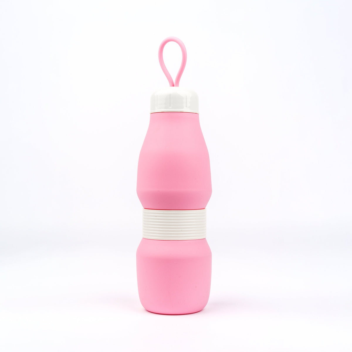 Whippy Collapsible Silicone Bottle 520ml - Rose-Tined Pink