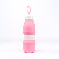 Whippy Collapsible Silicone Bottle 520ml - Rose-Tined Pink