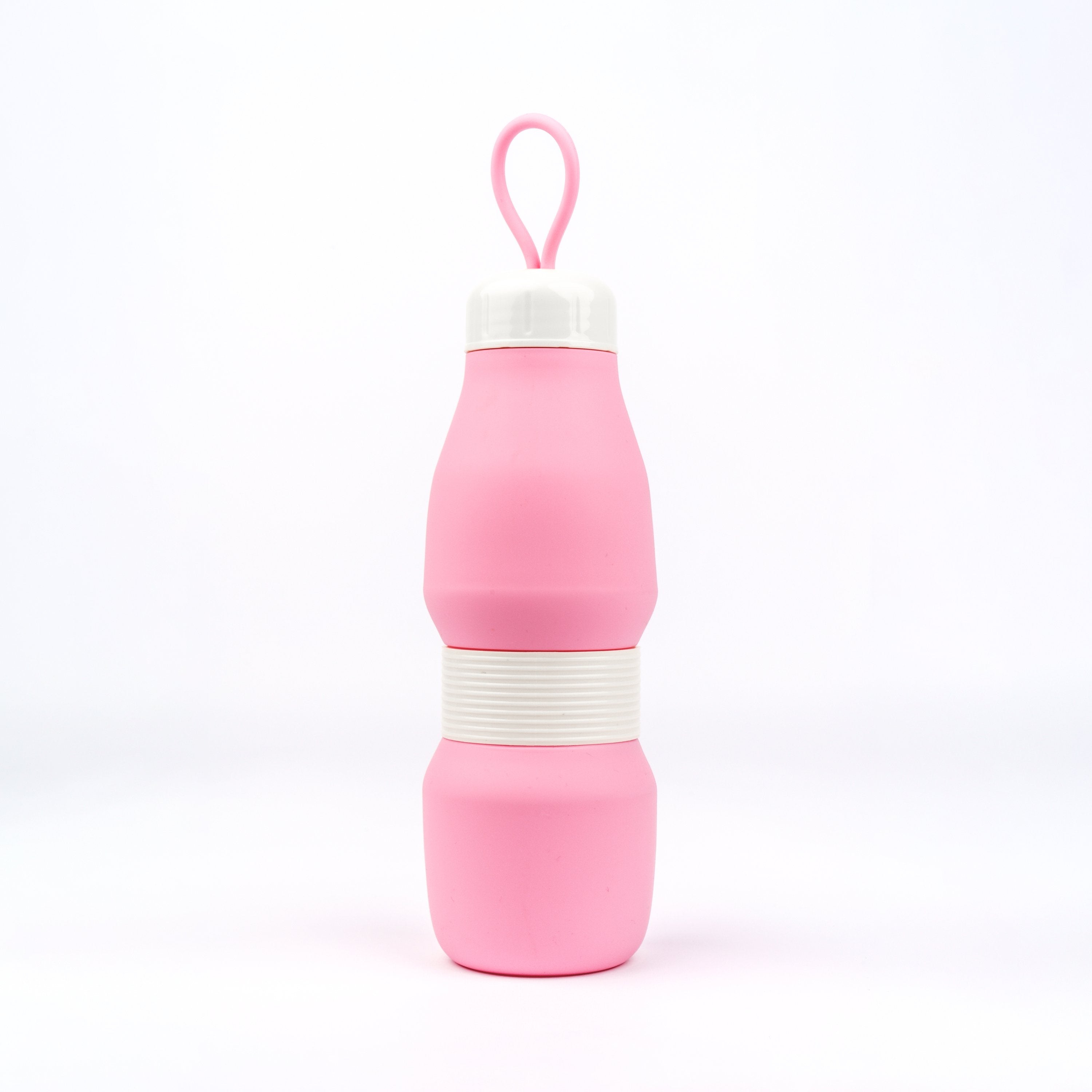 Whippy Collapsible Silicone Bottle 520ml - Rose-Tined Pink