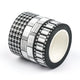 Yippee Stationery Washi Tape - Black & White Film/ Set of 3