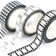 Jumble & Co. Yippee Stationery Washi Tape - Black & White Patterns / Set of 3