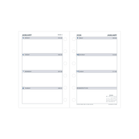 Day Planner Calendar Year 2026 Diary/Planner, Week to View, Pocket Refill