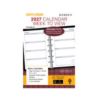2027 Calendar Year Diary/Planner - 12 Month Pocket Week to View - Refill - Collins Day Planners Range