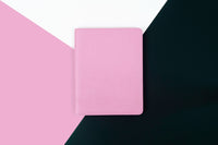 Intentus Organiser A4 PU Leather-Like Folder with Ruled Refill Pad - Rose-Tined Pink