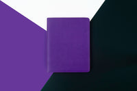Intentus Organiser A4 PU Leather-Like Folder with Ruled Refill Pad - Royal Mess Purple