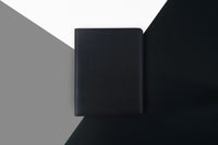 Intentus Organiser A4 PU Leather-Like Folder with Ruled Refill Pad - Clean Slate Black