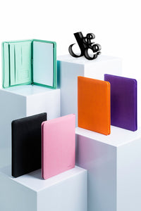 Intentus Organiser A4 PU Leather-Like Folder with Ruled Refill Pad - Burned Out Orange