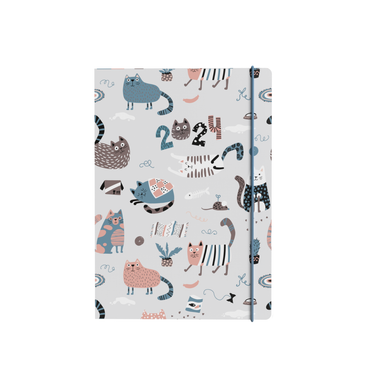 Maru 2024 Diary - Week to View (Cat Design), Size A5 A5 (210 x 148mm)