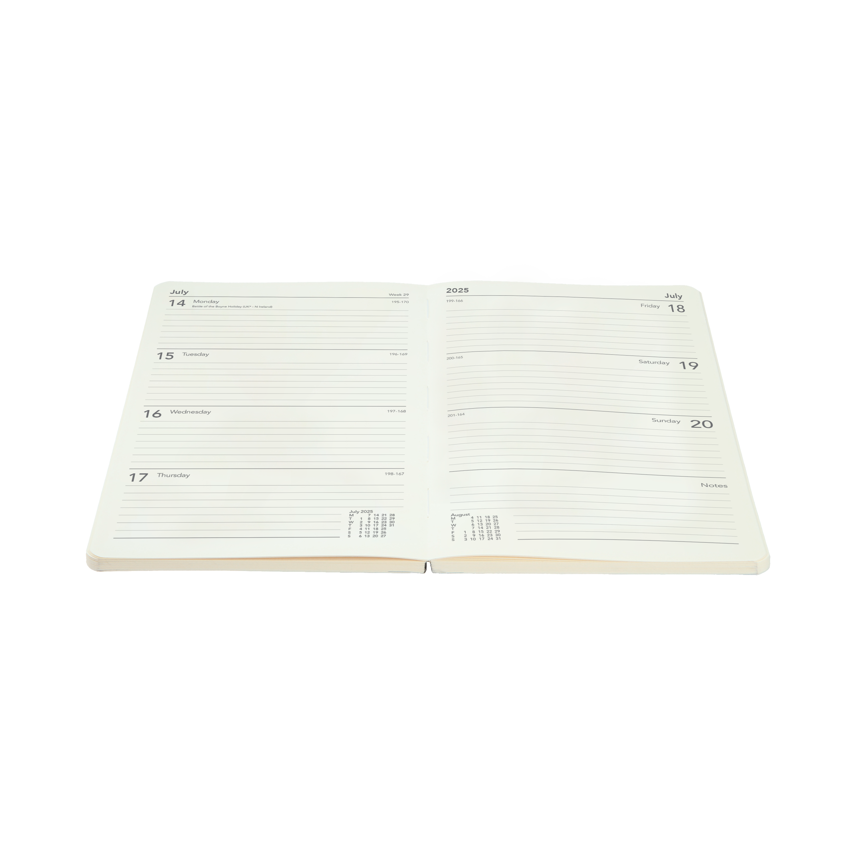 Maru 2025 Diary Planner - Week to View, Size A5