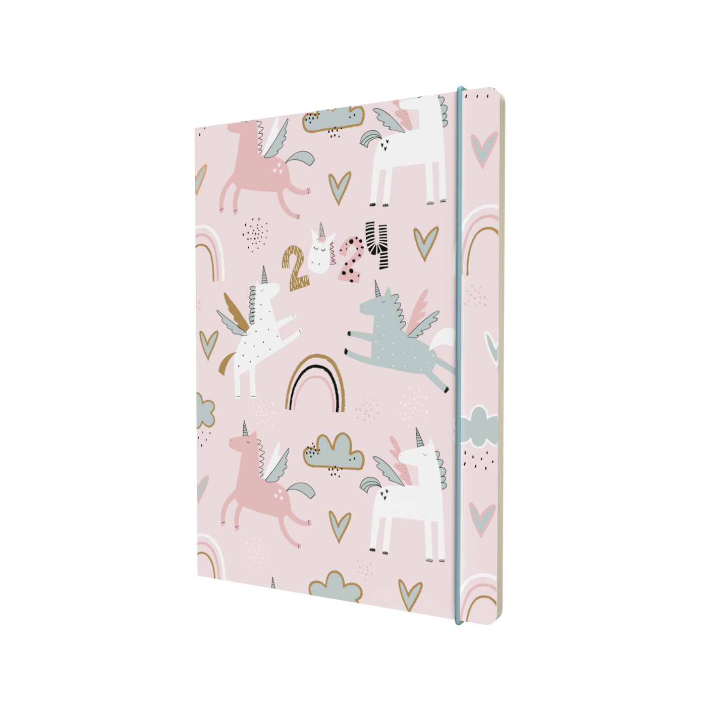 Collins Maru 2024 Diary - Unicorn Design - Week to View