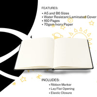 Moodler Ruled Notebook - Burned Out Orange