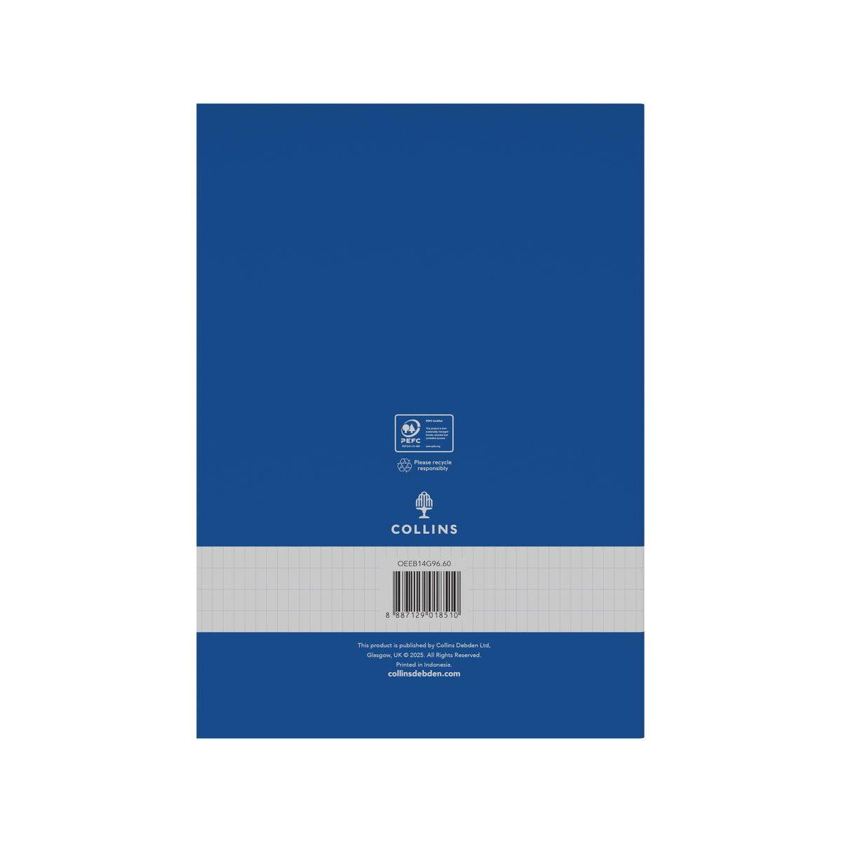 Collins School Essentials - Exercise Book, A4, Grid - Blue