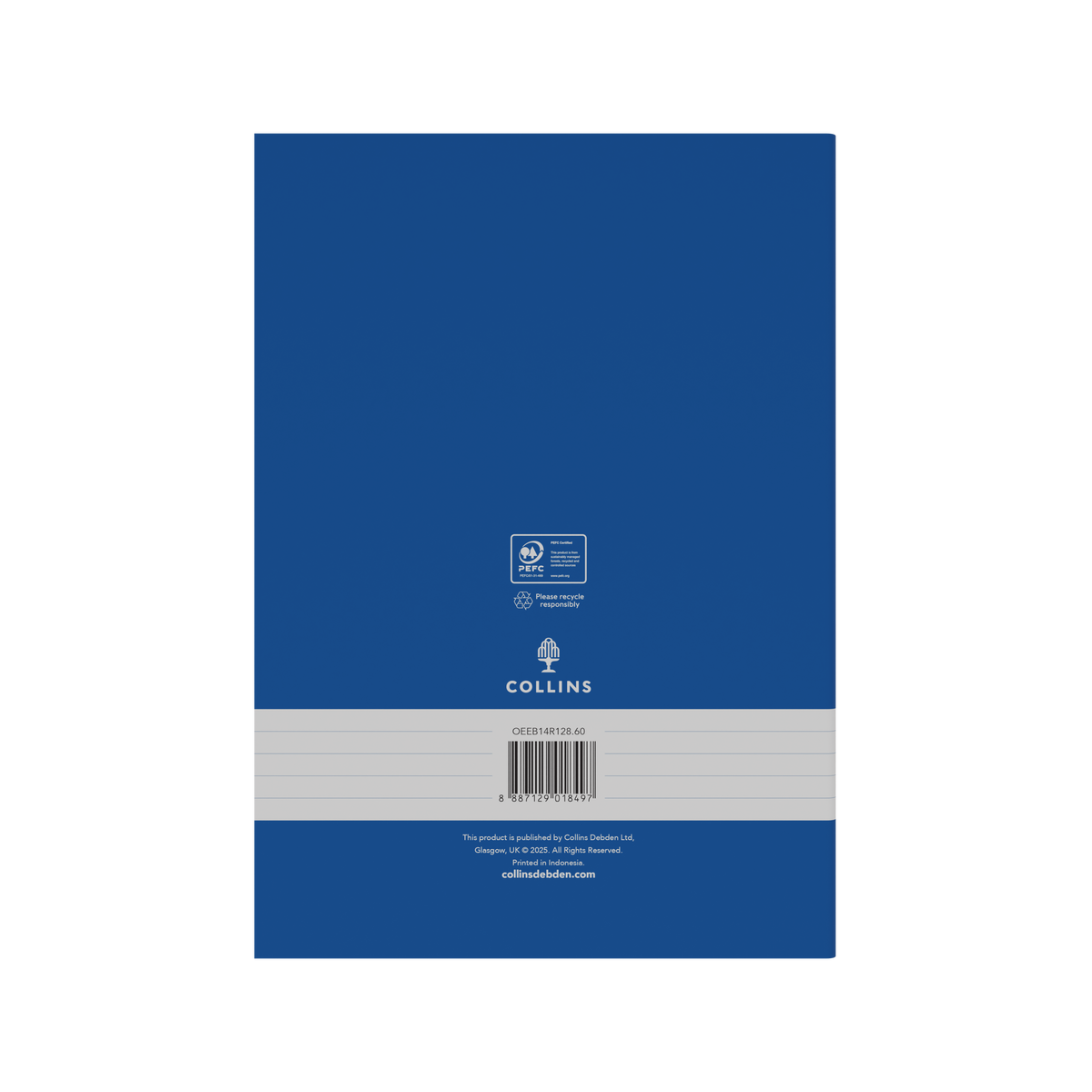 Collins School Essentials - Exercise Book, A4, Ruled - Blue