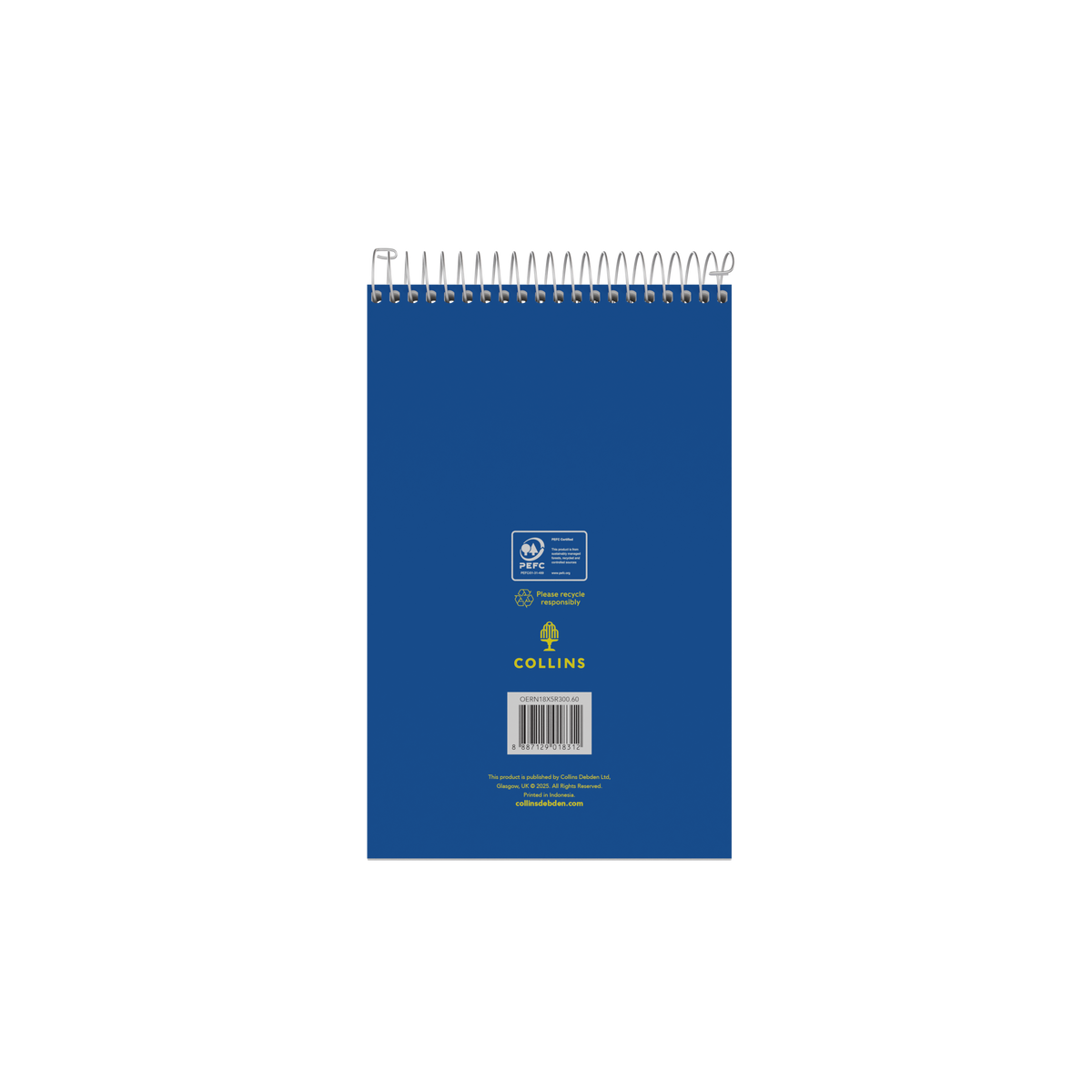 Collins School Essentials - Reporter Notebook, 200x127mm - Blue