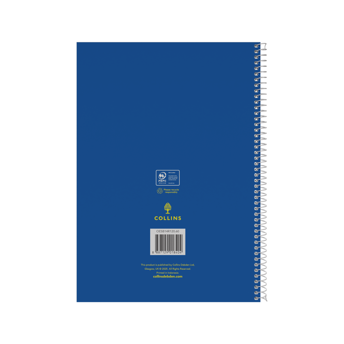 Collins School Essentials - Spiral Book, A4 - Blue