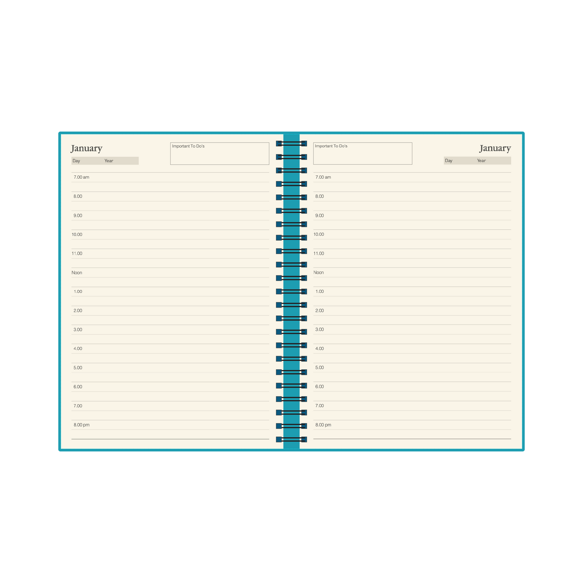 Collins Any Year Diary - A4, Day to Page