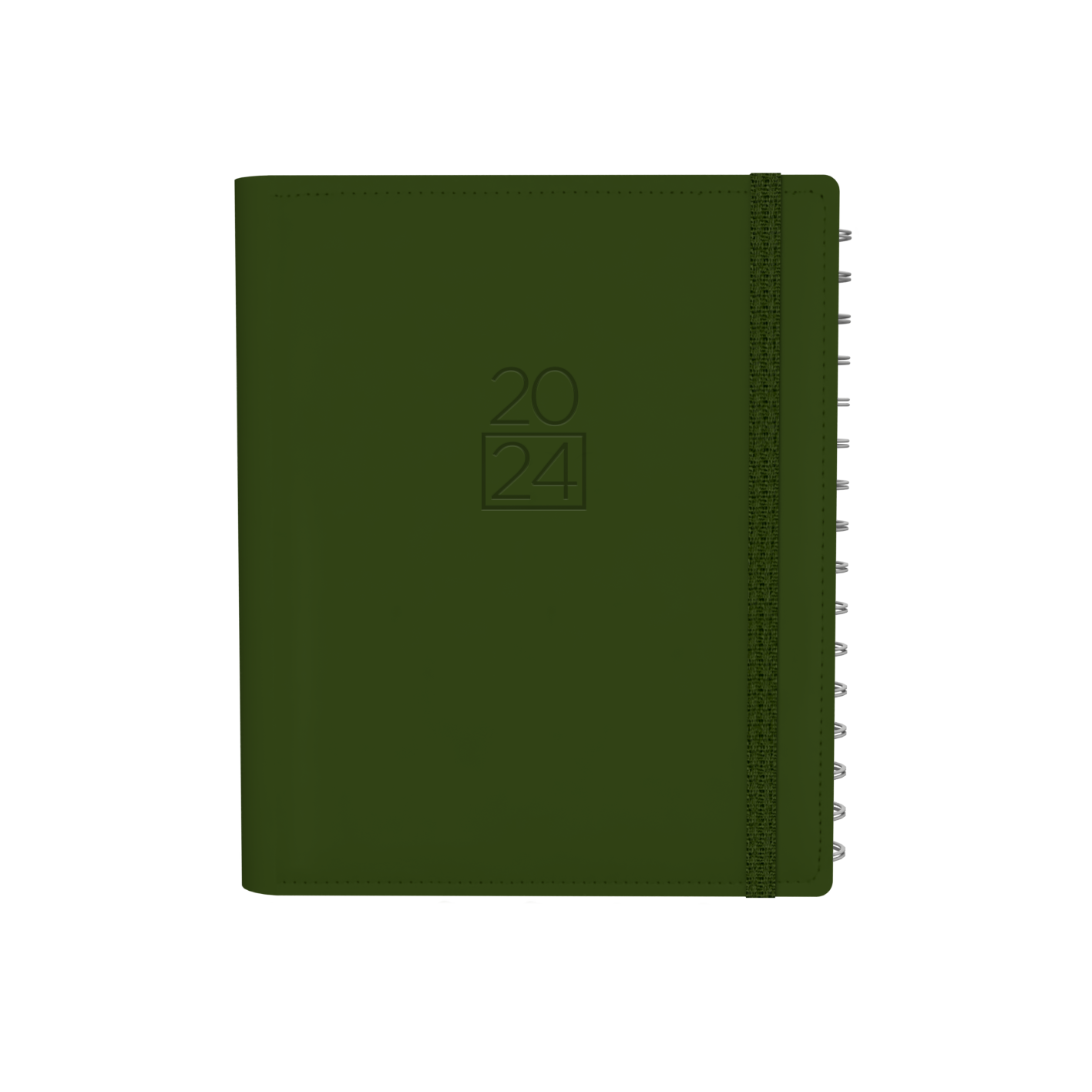 Plan + Note Pro 2024 Diary - Week to View with Notepad, Size A5 Green / A5 (210 x 148mm)