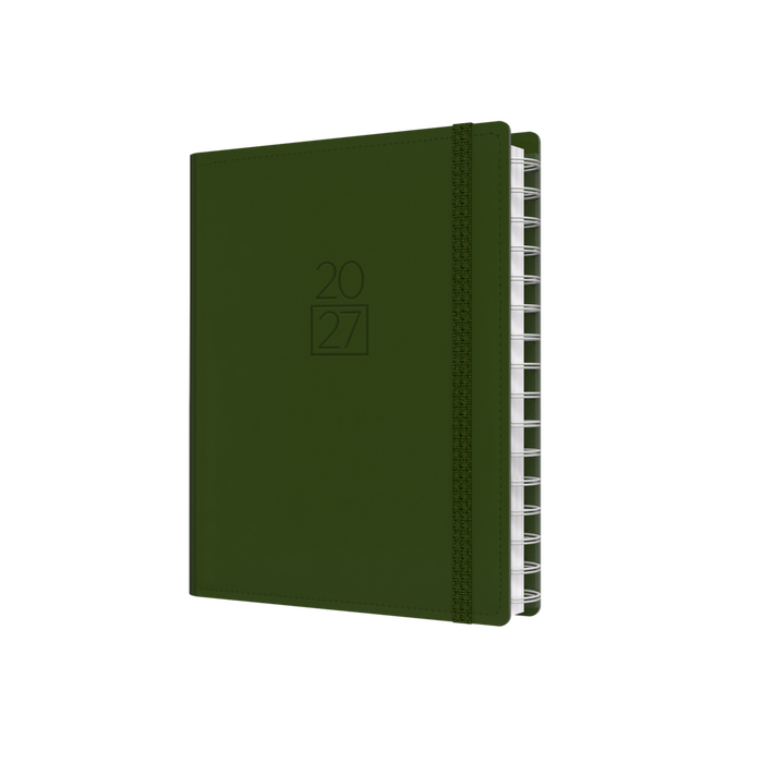 2027 Calendar Year Diary/Planner - 12 Month A5 Week to View - Soft PU Cover - Collins Plan + Note Pro Range