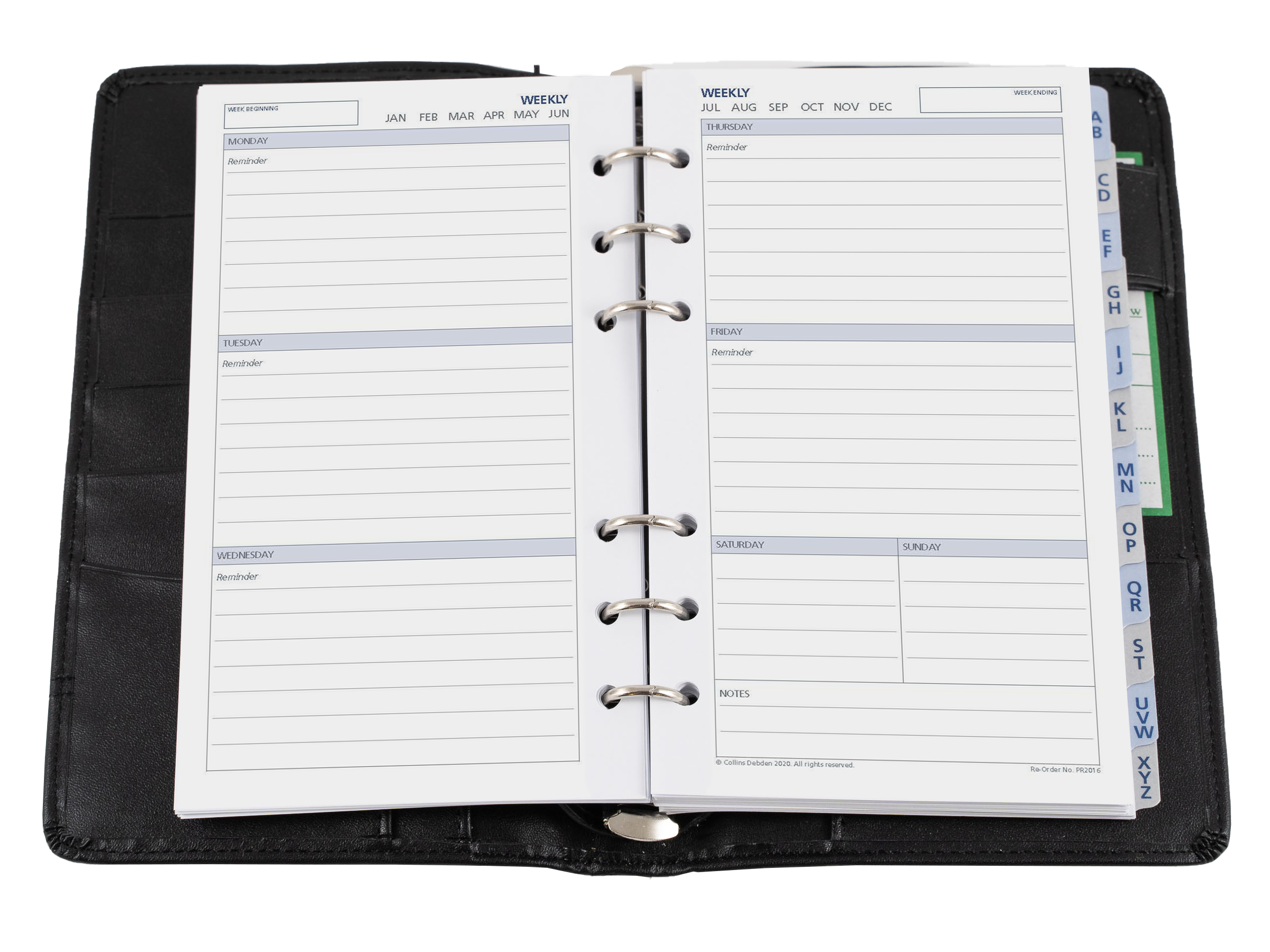 Collins DayPlanner Slim Organiser - Week to View (Undated) Default Title / Personal (172 x 96mm)