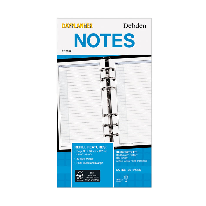 Collins DayPlanner - Personal Size - Refills Notes
