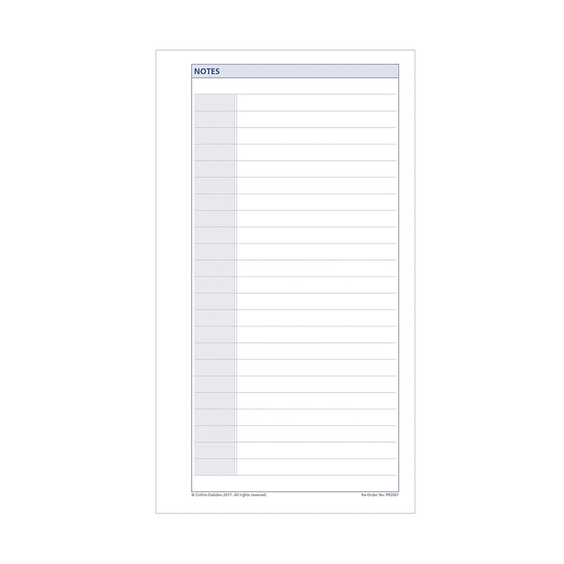 Collins DayPlanner - Personal Size - Refills Notes