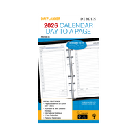 Day Planner Calendar Year 2026 Diary/Planner, Day to Page - with Appointments, Personal Refill
