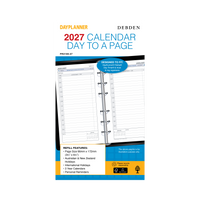 2027 Calendar Year Diary/Planner - 12 Month Personal Day to Page - Refill - Collins Day Planners Range