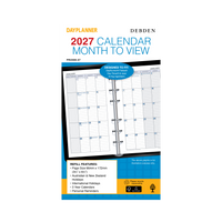 2027 Calendar Year Diary/Planner - 12 Month Personal Month to View - Refill - Collins Day Planners Range