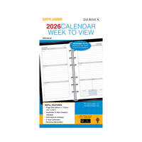 Day Planner Calendar Year 2026 Diary/Planner, Week to View, Personal Refill