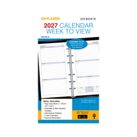 2027 Calendar Year Diary/Planner - 12 Month Personal Week to View Ruled - Refill - Collins Day Planners Range