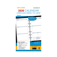 Day Planner Calendar Year 2026 Diary/Planner, Week to View, Personal Refill