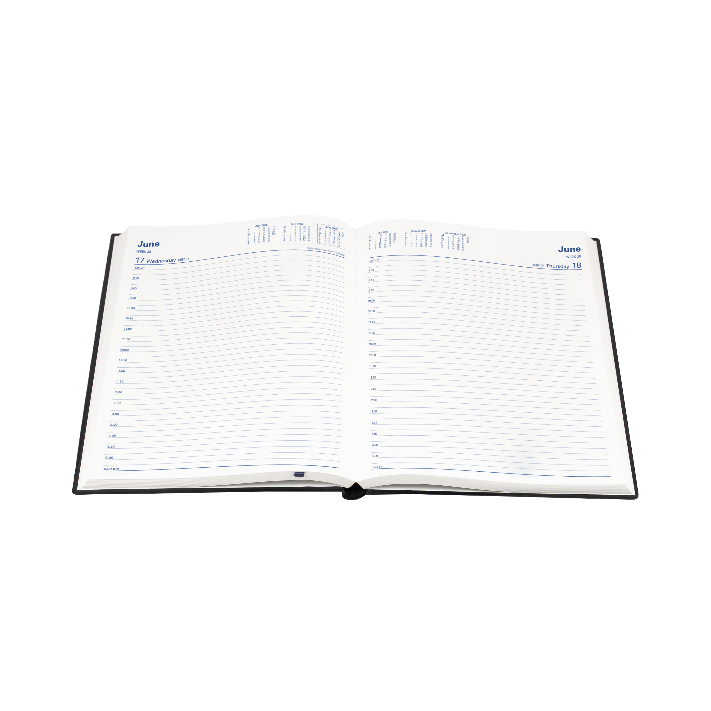 Belmont Calendar Year 2026 Diary/Planner, Day to Page, Manager Hard Cover