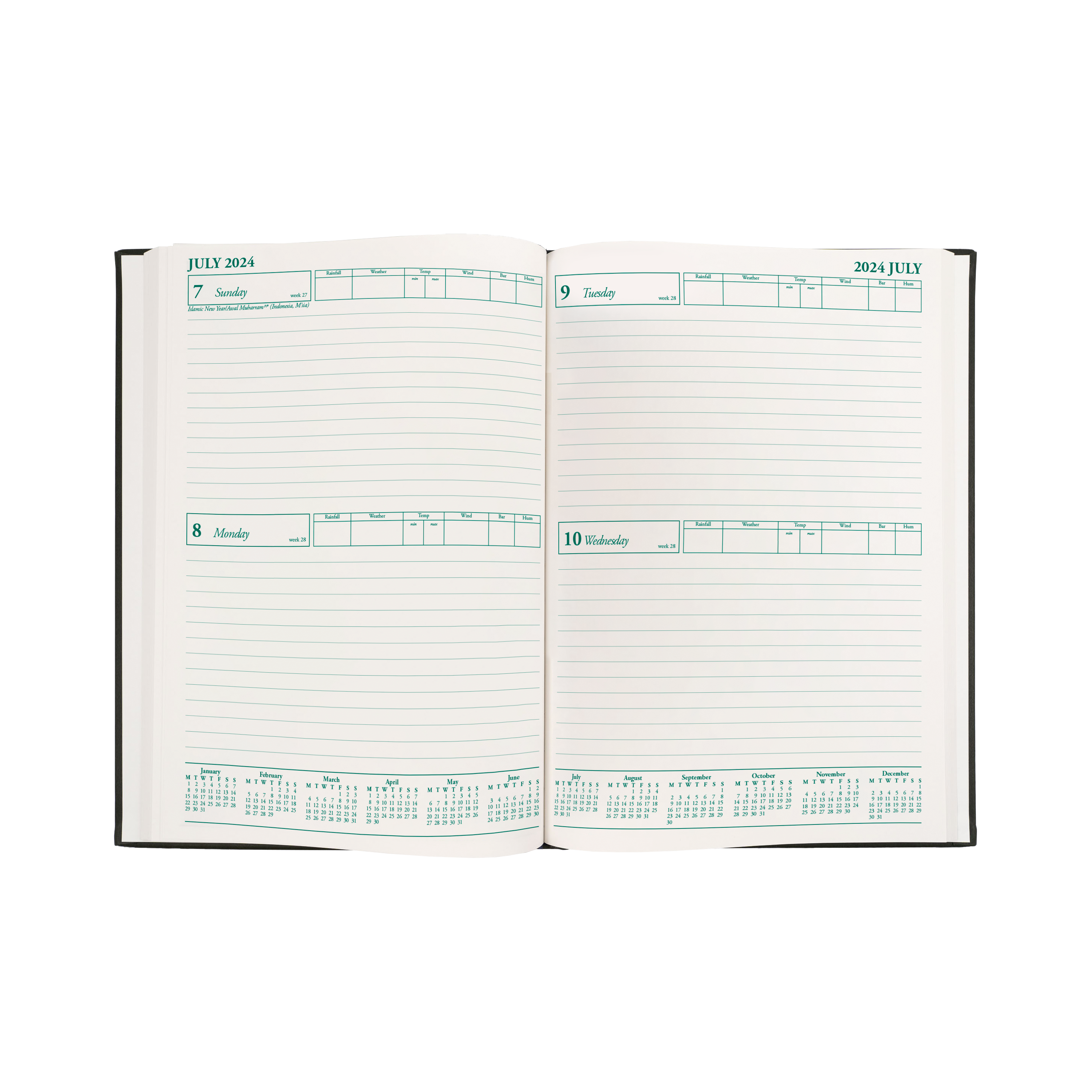 Farmers Management 2024 Diary - 2 Days to a Page, Size A4