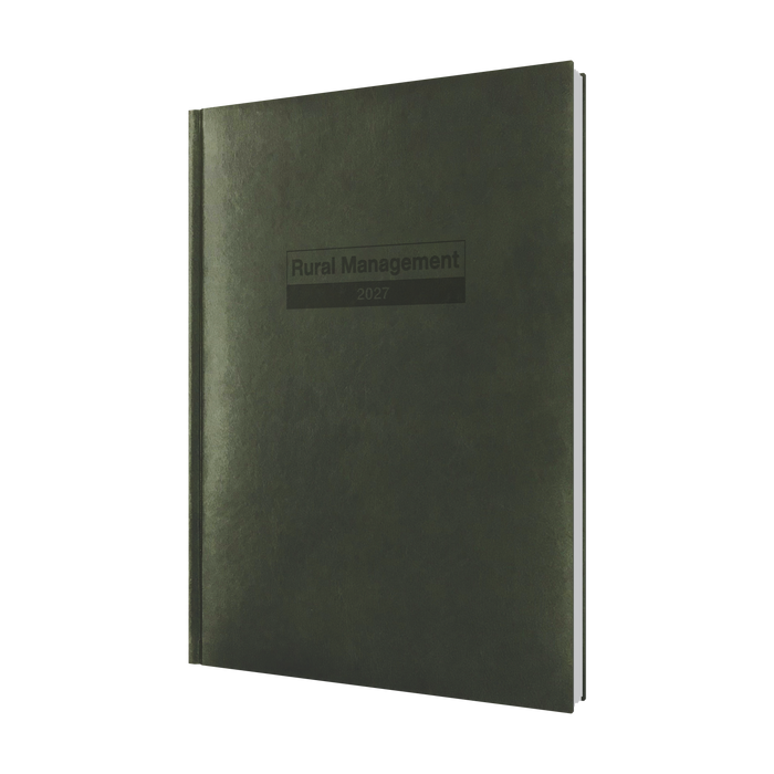 2027 Calendar Year Diary/Planner - 12 Month A4 2 Days to a Page - Hard Cover - Collins Farmer/Rural Management Diary Range