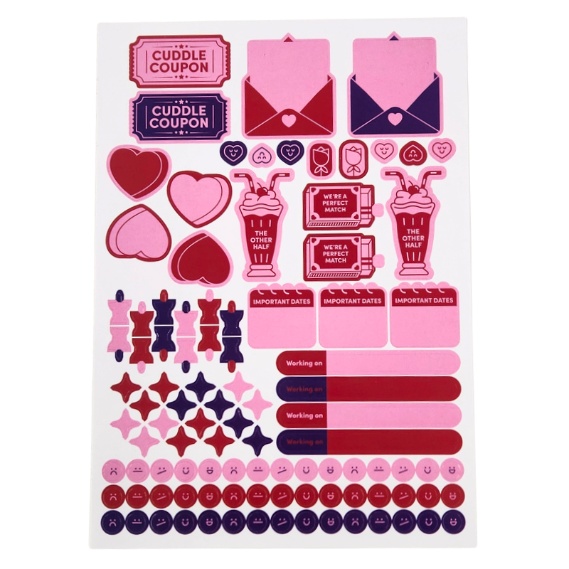 Relationship Journal - A5, Hard Cover in Red - Jumble and Co. Journal Range - Passion and Patience Relationship Journal