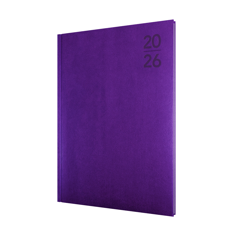 Silhouette Calendar Year 2026 Diary/Planner, Week to View, A4 Hard Cover