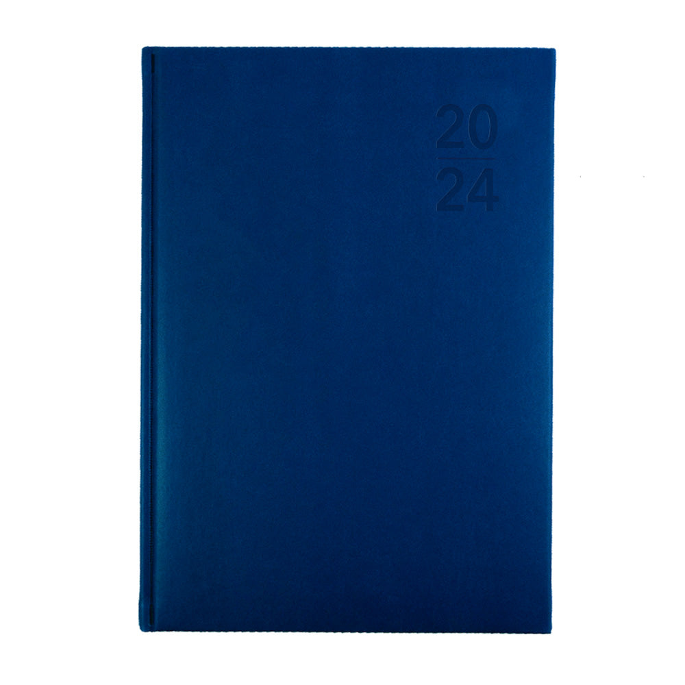 Silhouette 2024 Diary - Day to Page, Size A5 Navy / A5 (210 x 148mm)