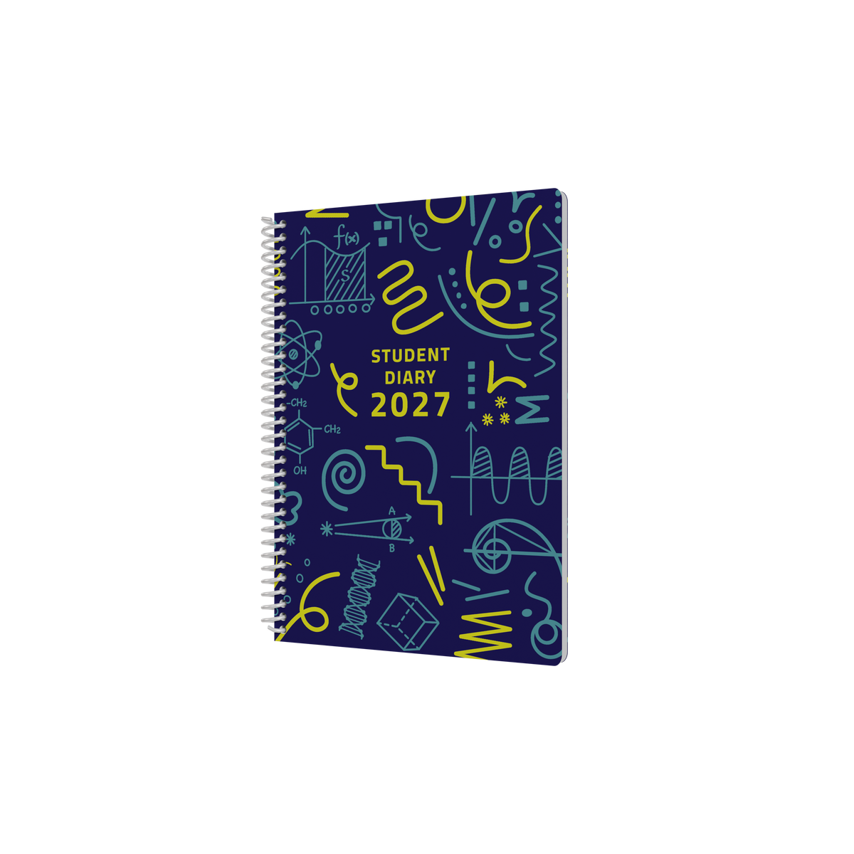 2027 Calendar Year Diary/Planner - 12 Month A5 Week to View - Spiral Bound - Soft Cover - Collins Colplan Student Diary Range
