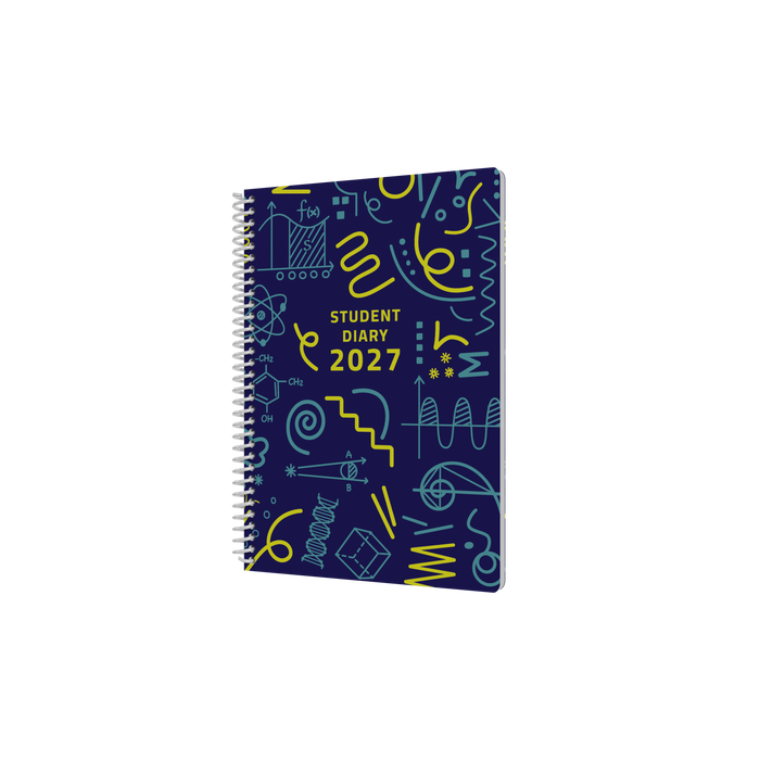 2027 Calendar Year Diary/Planner - 12 Month A5 Week to View - Spiral Bound - Soft Cover - Collins Colplan Student Diary Range