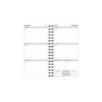 Day Planner Calendar Year 2026 Diary/Planner, Week to View, Slimline Refill