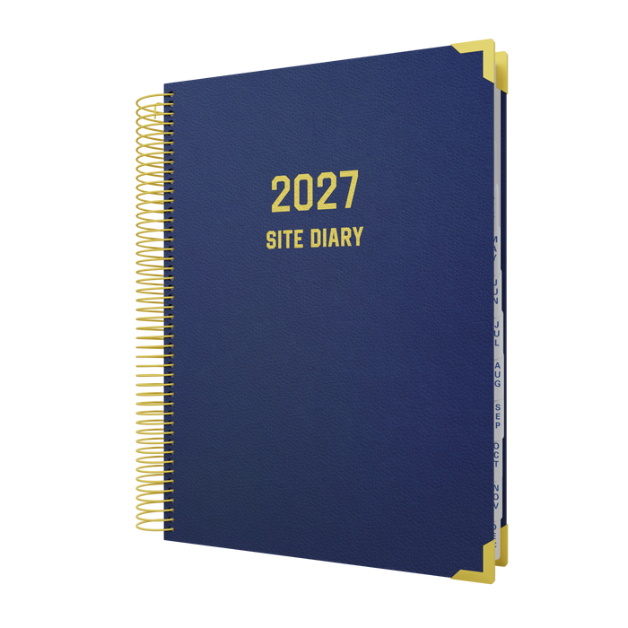 2027 Calendar Year Diary/Planner - 12 Month A4 Day to Page - Hard Cover - Collins Site Diary Range