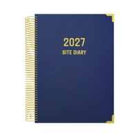 2027 Calendar Year Diary/Planner - 12 Month A4 Day to Page - Hard Cover - Collins Site Diary Range